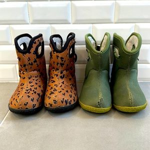 Bundle of two pairs toddler size 6 Bogs boots.